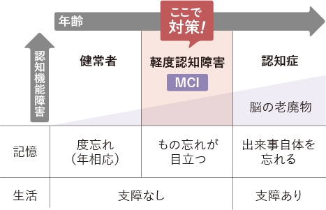 認知症の進行と症状 認知症の進行と症状